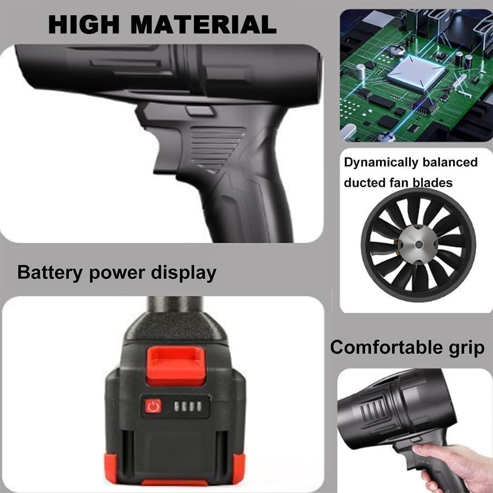 Blower Turbo Fan with 48V Large Battery | 2 batteries | box and charger